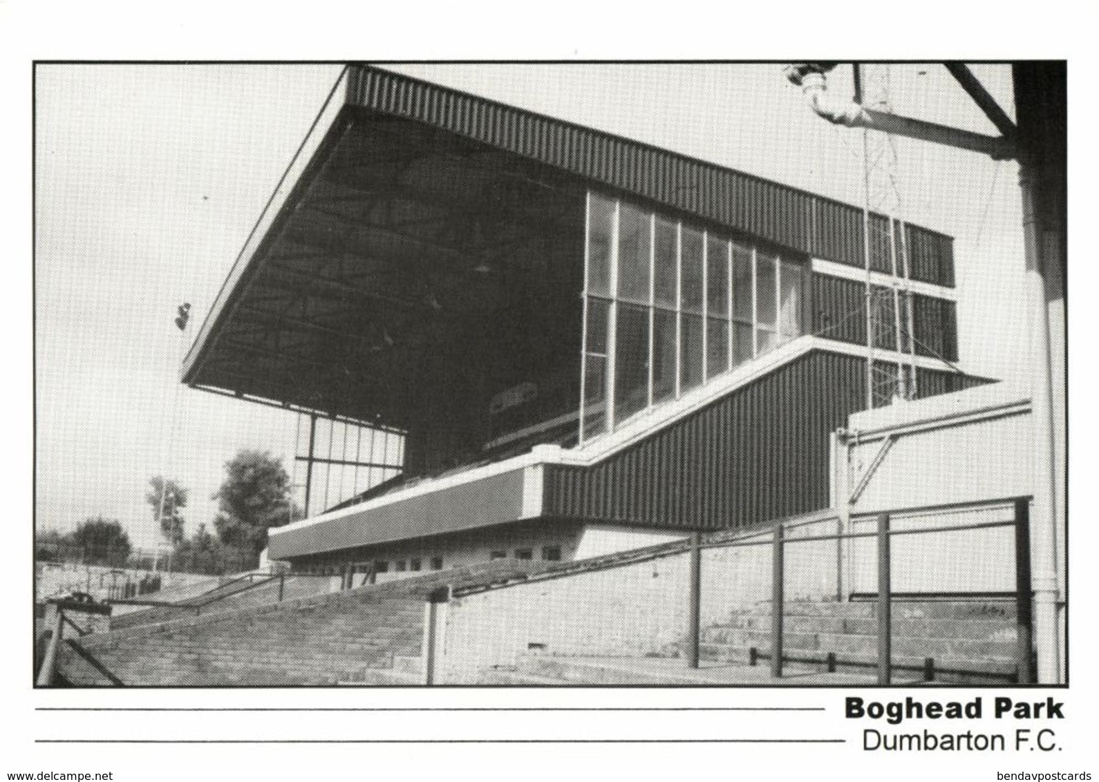 Scotland, DUMBARTON, Boghead Park (1990s) Stadium Postcard - Soccer