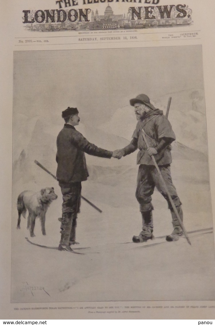 THE ILLUSTRATED LONDON NEWS  2995. SEPTEMBER 12,1896. POLAR EXPEDITION NORWAY. CZAR SILESIA. DONGOLA - Other & Unclassified