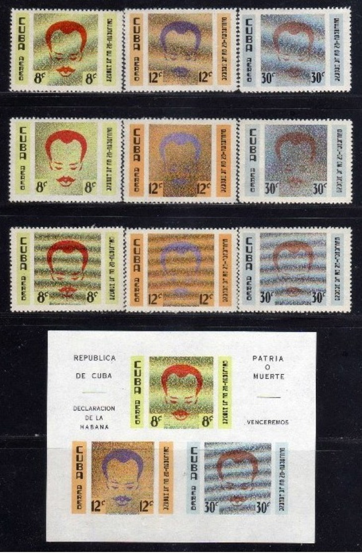 CUBA/KUBA 1961  DECLARACION DE LA HABANA SET + SOUVENIE SHEET MNH - Altri & Non Classificati