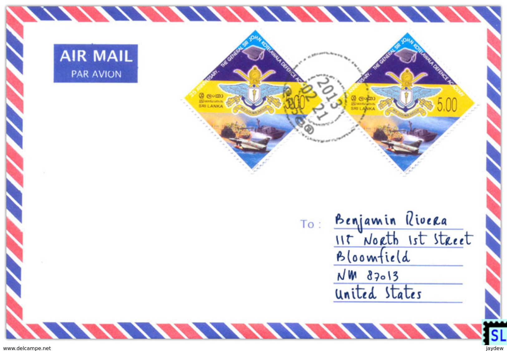 Sri Lanka Stamps, Aviation, Planes, Air Force, Aviation, Military, Personalized Cover - Sri Lanka (Ceylon) (1948-...)