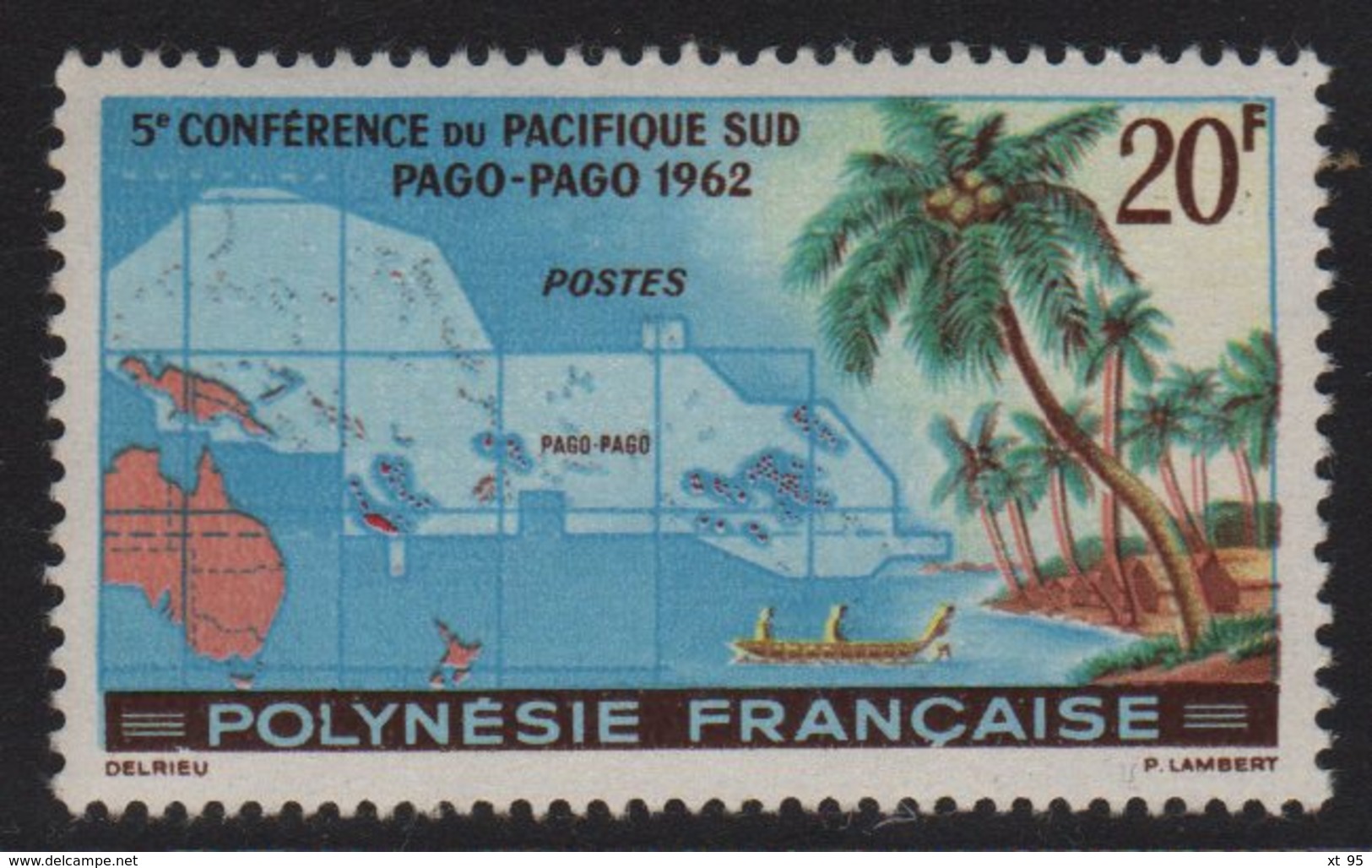 Polynesie - N°17 - ** Neuf Sans Charniere - 5e Conference Du Pacifique - Cote 22.70€ - Unused Stamps