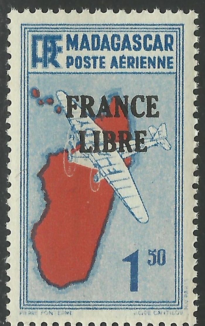 MADAGASCAR 1943 YT PA 45** - SANS CHARNIERE NI TRACE - Poste Aérienne