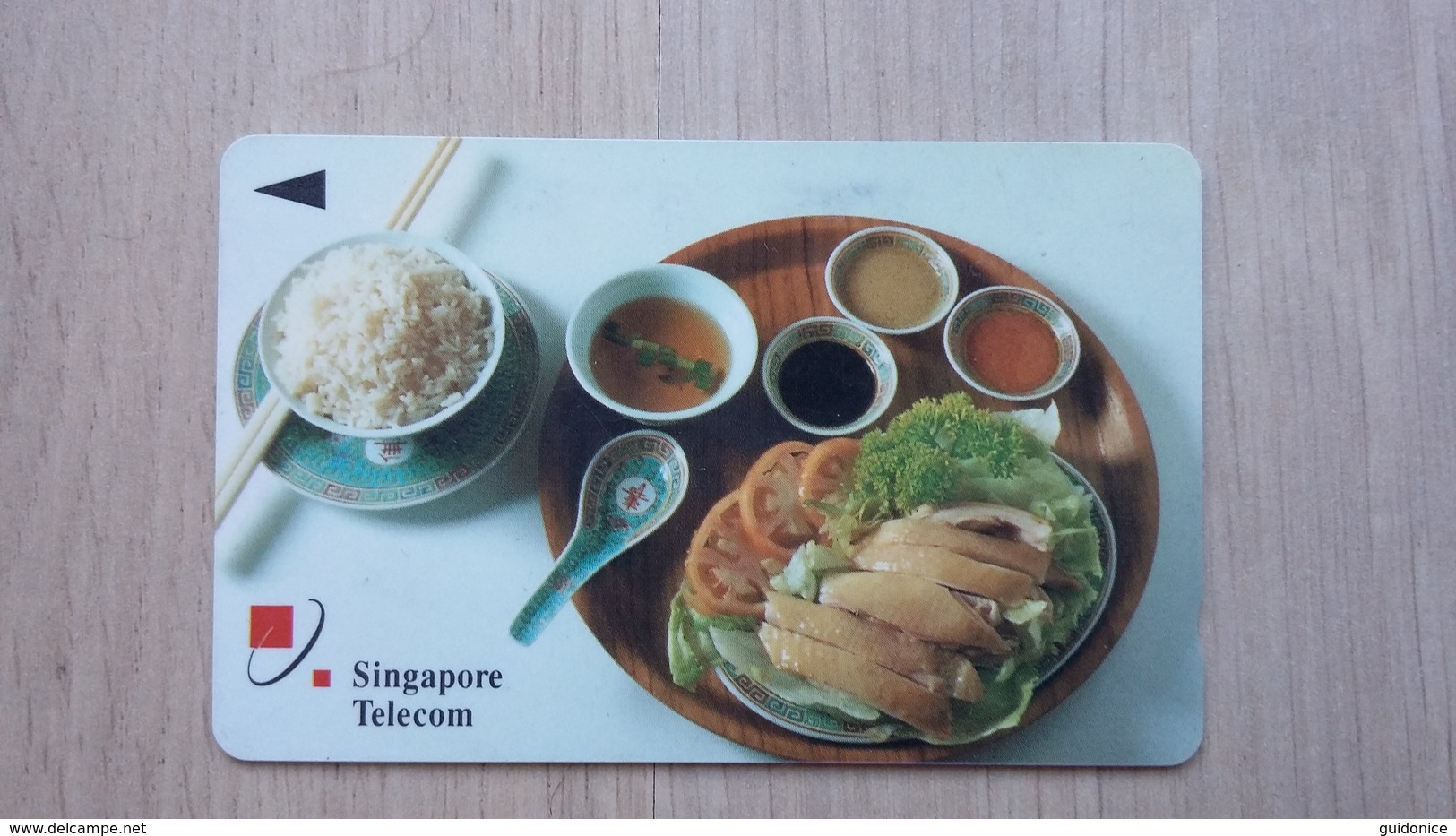 Telefonkarte Aus Singapur - Mit Einer Abbildung Von Speisen - Alimentation