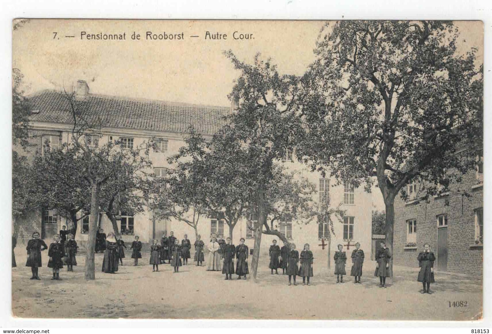 7. - Rooborst Pensionnat - Autre Cour  1914 Nr 14082 - Zwalm