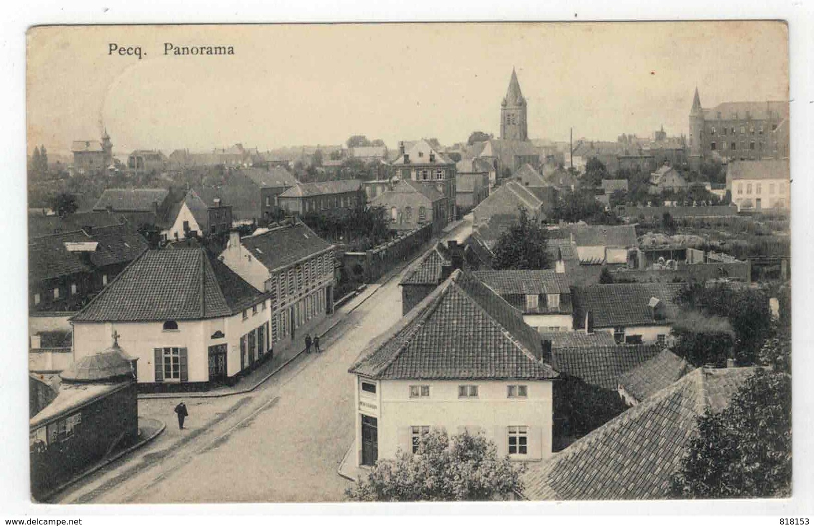 Pecq  Panorama 1913 - Pecq