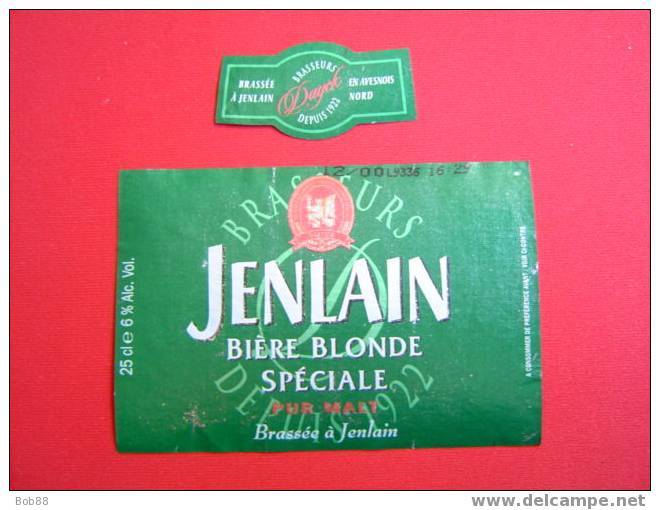 ETIQUETTE BIERE JENLAIN / FRANCE - Bière
