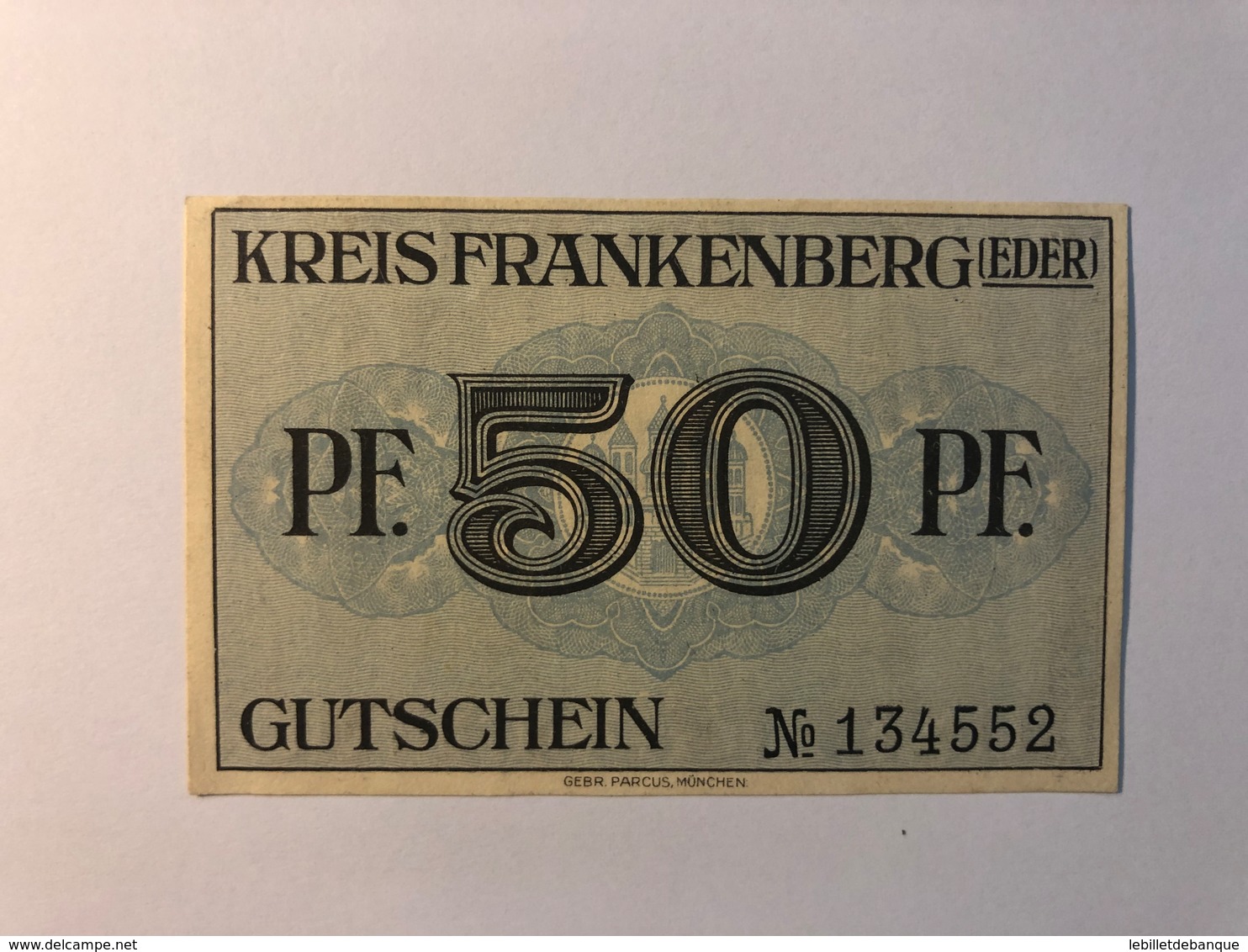 Allemagne Notgeld Frankenberg 50 Pfennig - Collections