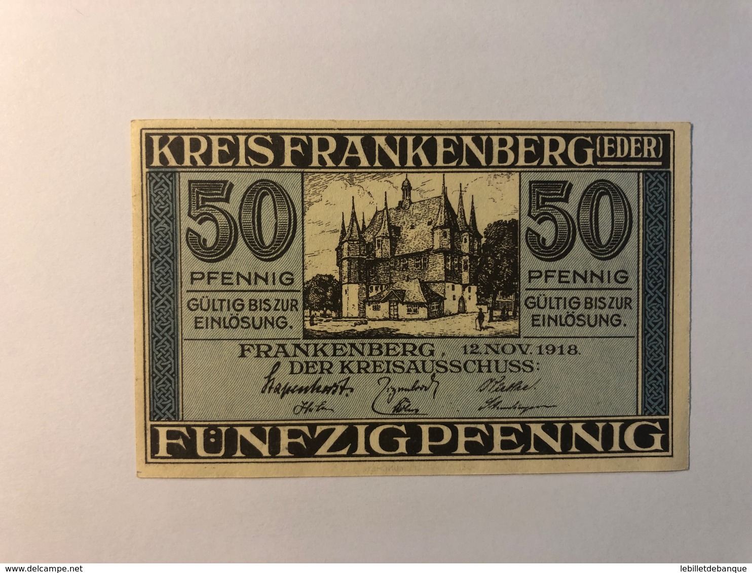 Allemagne Notgeld Frankenberg 50 Pfennig - Collections