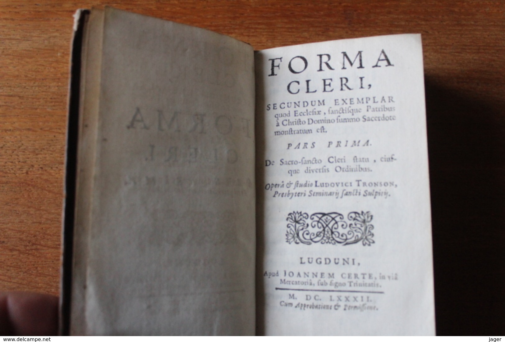 FORMA CLERI    1692  En Latin  Les 3 Tomes En Un Volume - 1701-1800