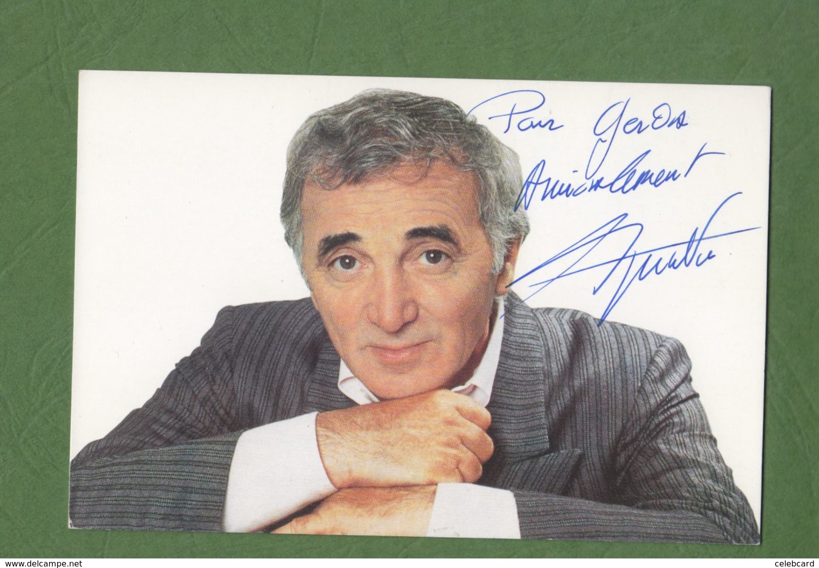 CHARLES AZNAVOUR  AUTOGRAPHE / AUTOGRAMM  Photo 10/15 Cm - Altri & Non Classificati