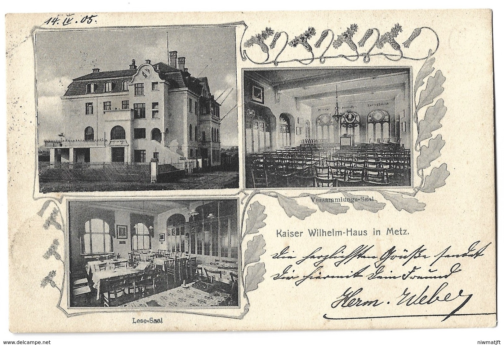 CPA Metz Kaiser Wilhelm Haus 1905 - Metz