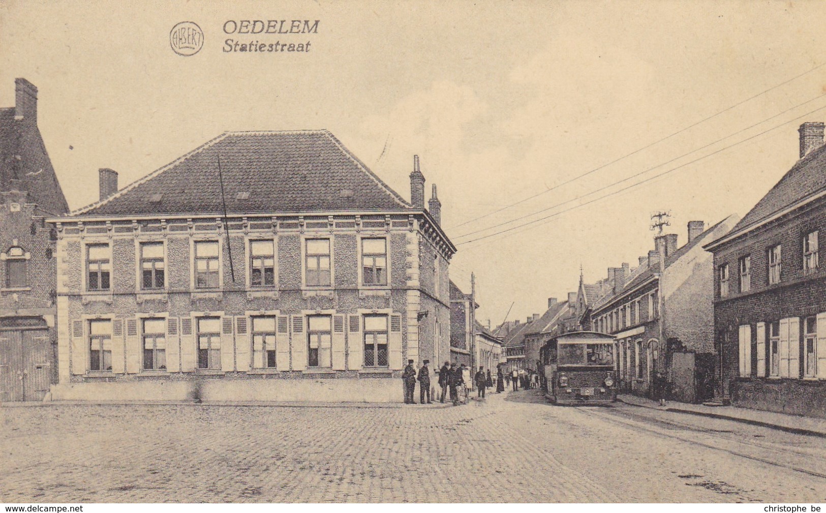 Oedelem (Beernem) Statiestraat, Tram, Tramway (pk56331) - Beernem