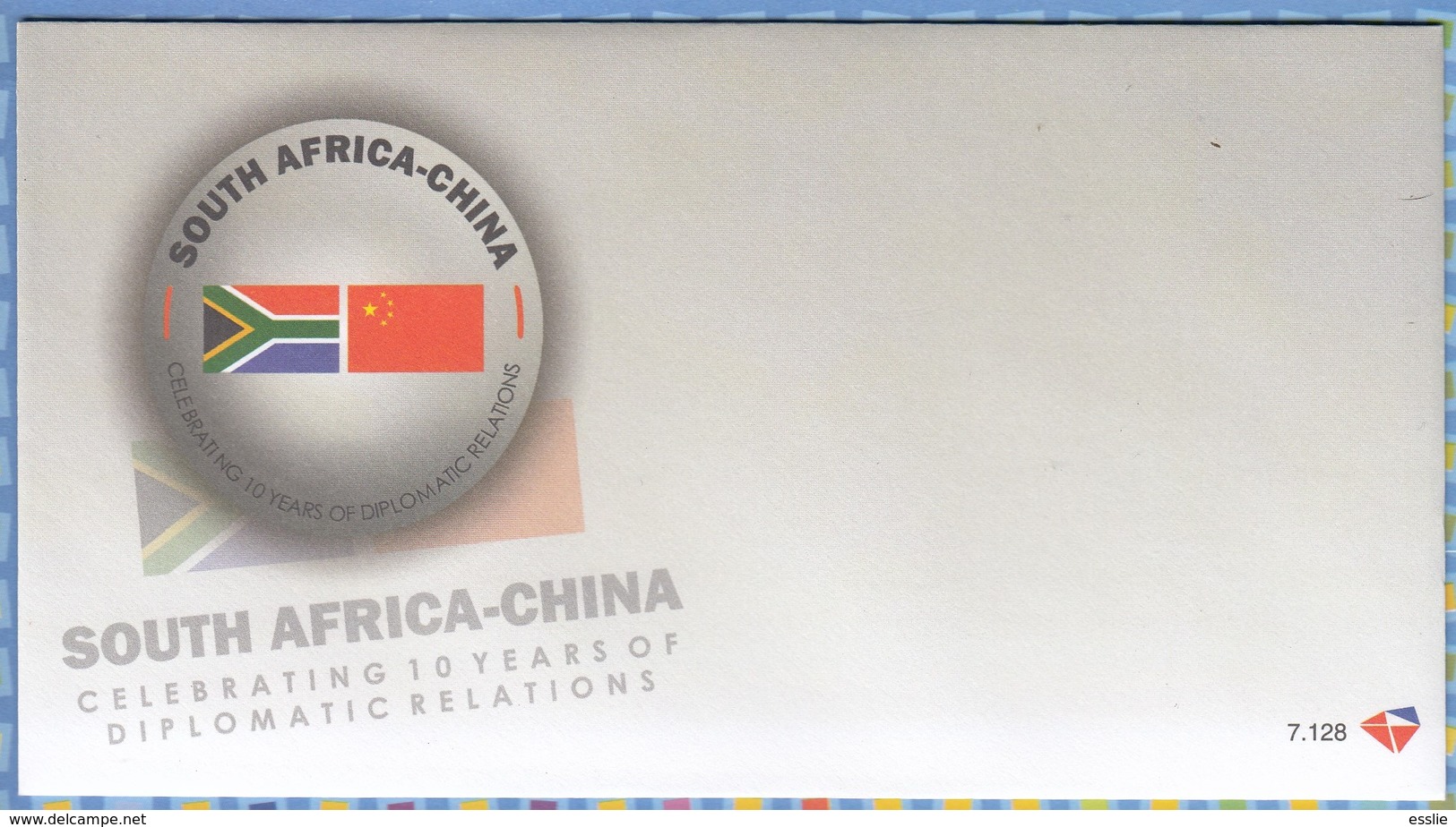 South Africa RSA - 2008 - FDC 7.128 - 10 Years Of China Diplomatic Relations - Unserviced Cover - Briefe U. Dokumente