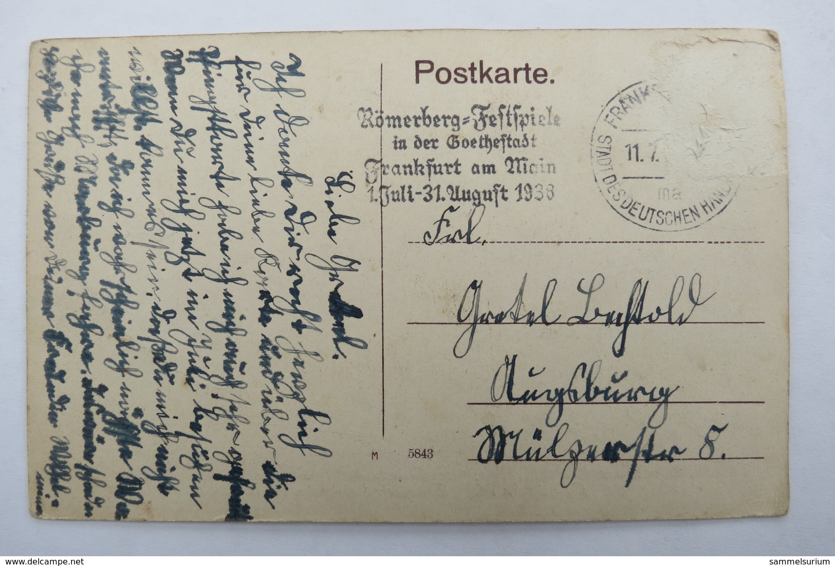 (11/1/49) Postkarte/AK "Offenbach A.M." Technische Lehranstalten, Nordseite - Offenbach