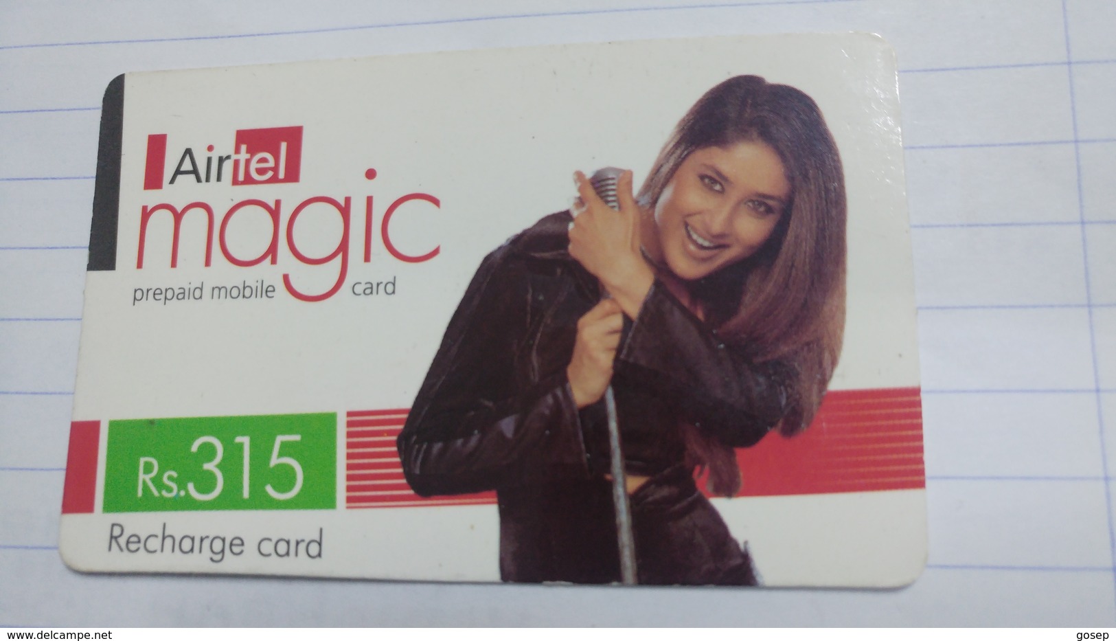 India-airtel Magic-(73)(rs.315)(new Delhi)(0273381283428014)(look Out Side)used Card+1 Card Prepiad Free - Inde