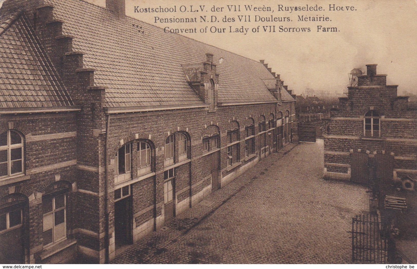 Ruiselede, Ruysselede, Kostschool O.L.V Der VII Weeën, Hoeve (pk56334) - Ruiselede