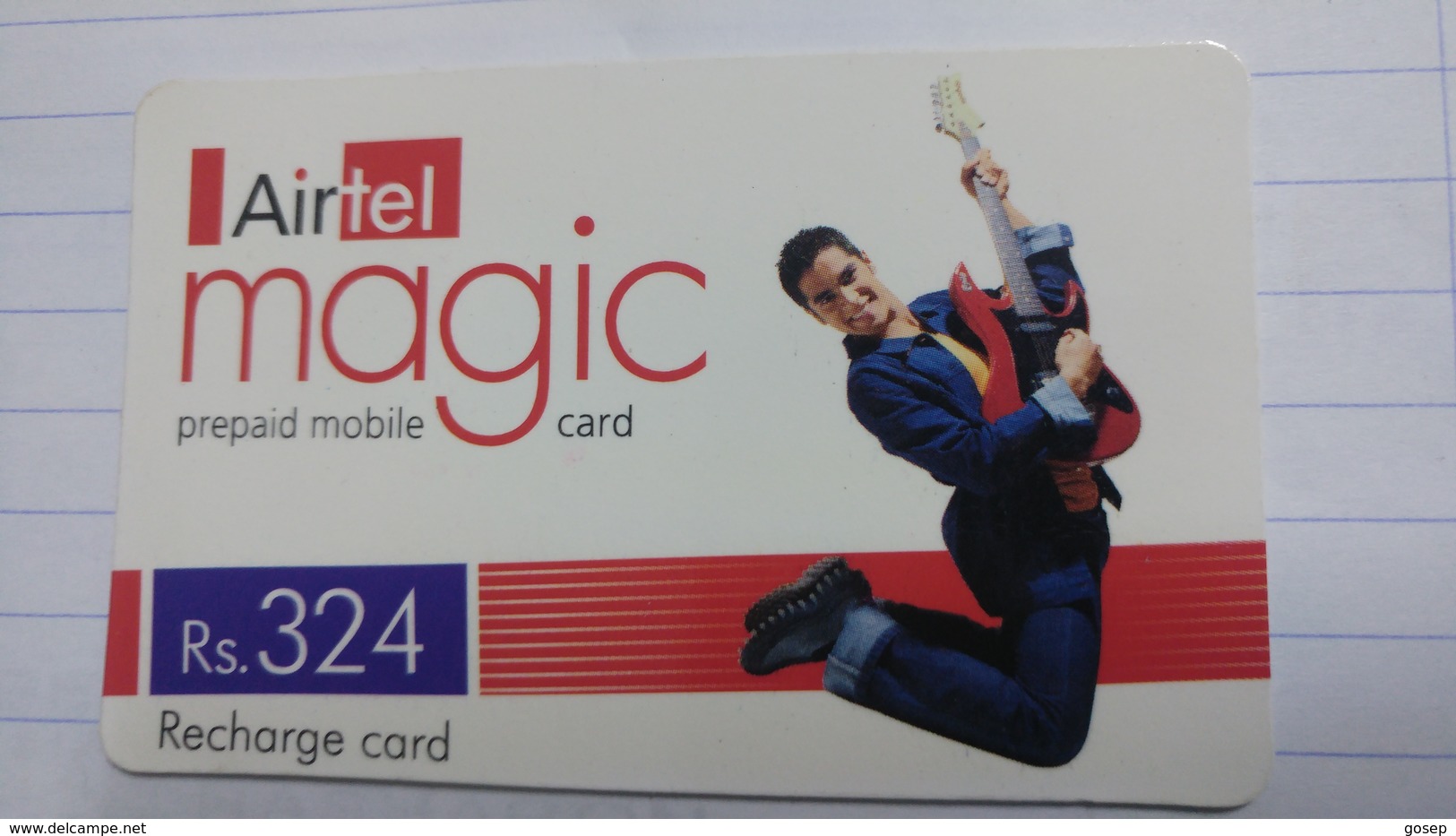 India-airtel Magic-(74)(rs.324)(new Delhi)(0297381390263038)(look Out Side)used Card+1 Card Prepiad Free - Inde