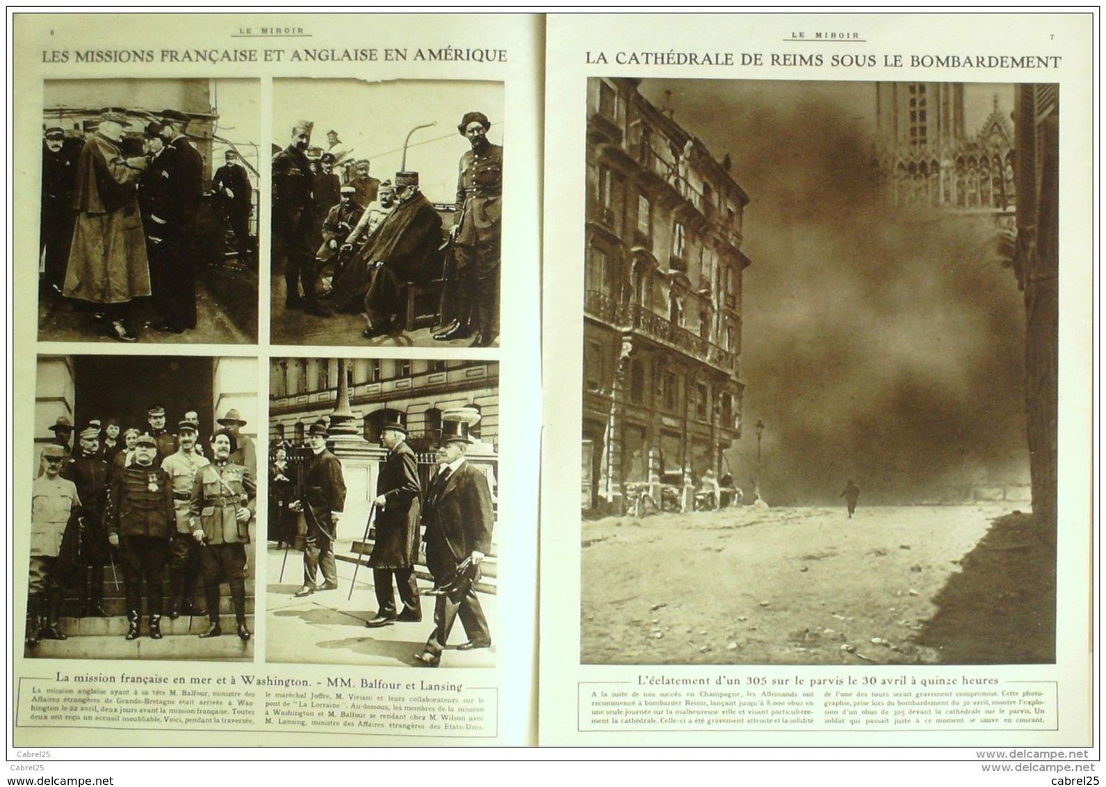 LE MIROIR-182-GUERRE 1917-SWIFT-REIMS-NEW YORK-GUYNEMER-LONDRES (photos Pages Détaillées) - Other & Unclassified