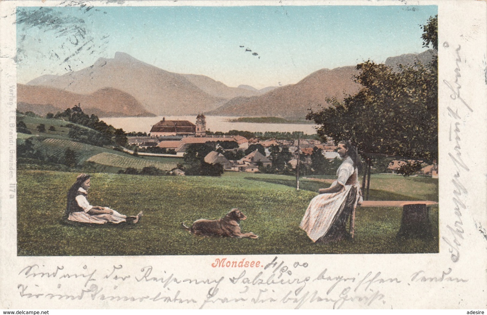 MONDSEE (OÖ), Karte Gel. 1900, Mit 10 Gro Nachporto Frankiert - Mondsee