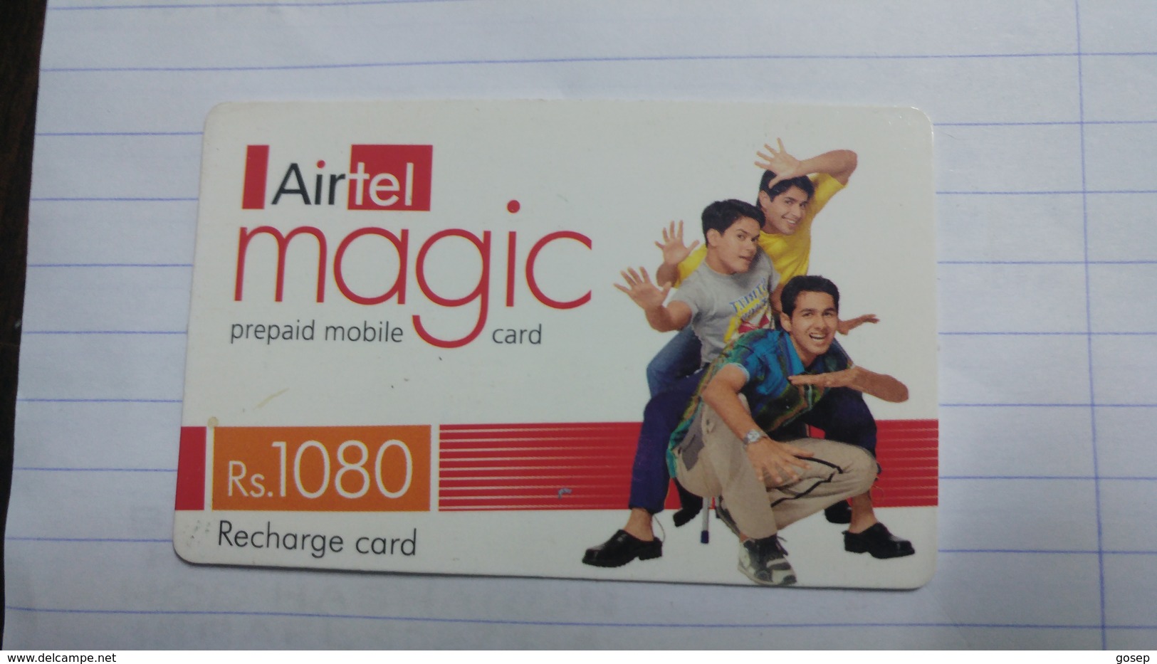 India-airtel Magic-(79)(rs.1080)(new Delhi)(0311381028807430)(look Out Side)used Card+1 Card Prepiad Free - Inde