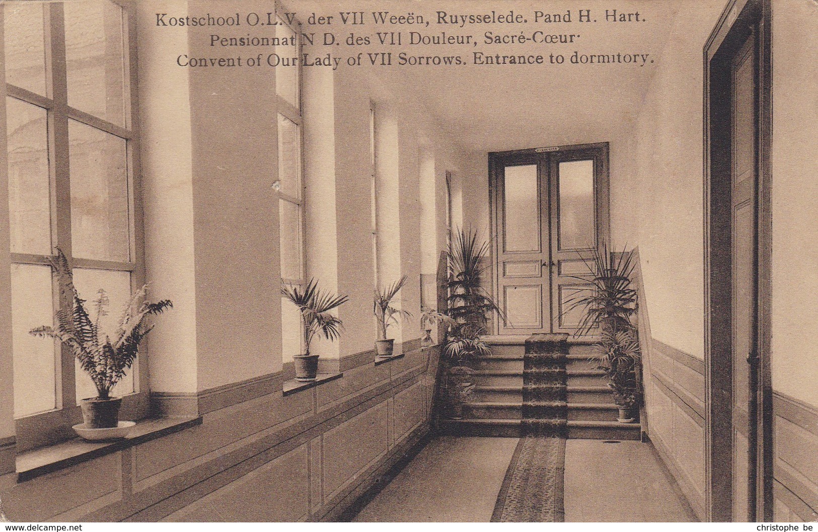 Ruiselede, Ruysselede, Kostschool O.L.V Der VII Weeën, Pand H Hart (pk56362) - Ruiselede