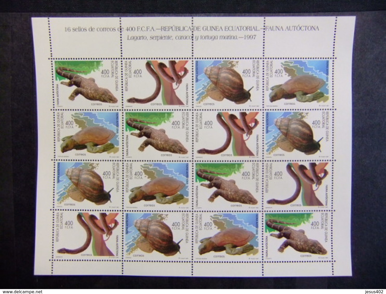 Guinea Ecuatorial 1997 Fauna Reptiles Edifil 244 / 247 ** MNH - Guinea Ecuatorial