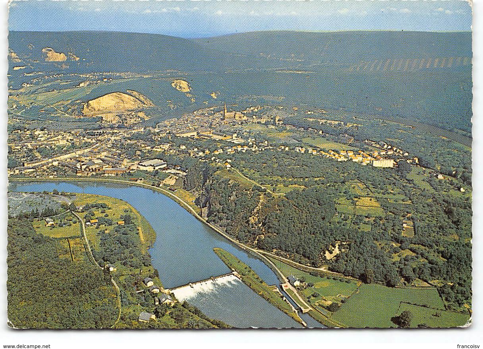 Fumay - Ardennes Vue Aerienne  Edit ATMO - Fumay