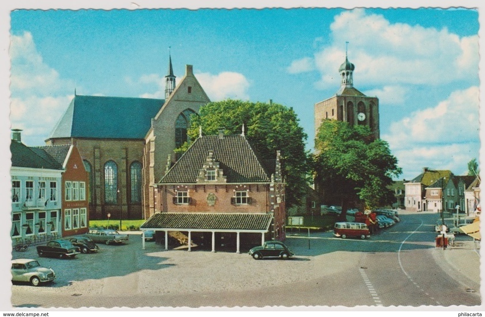 Workum - Waag NH Kerk En Toren - Oud - Workum