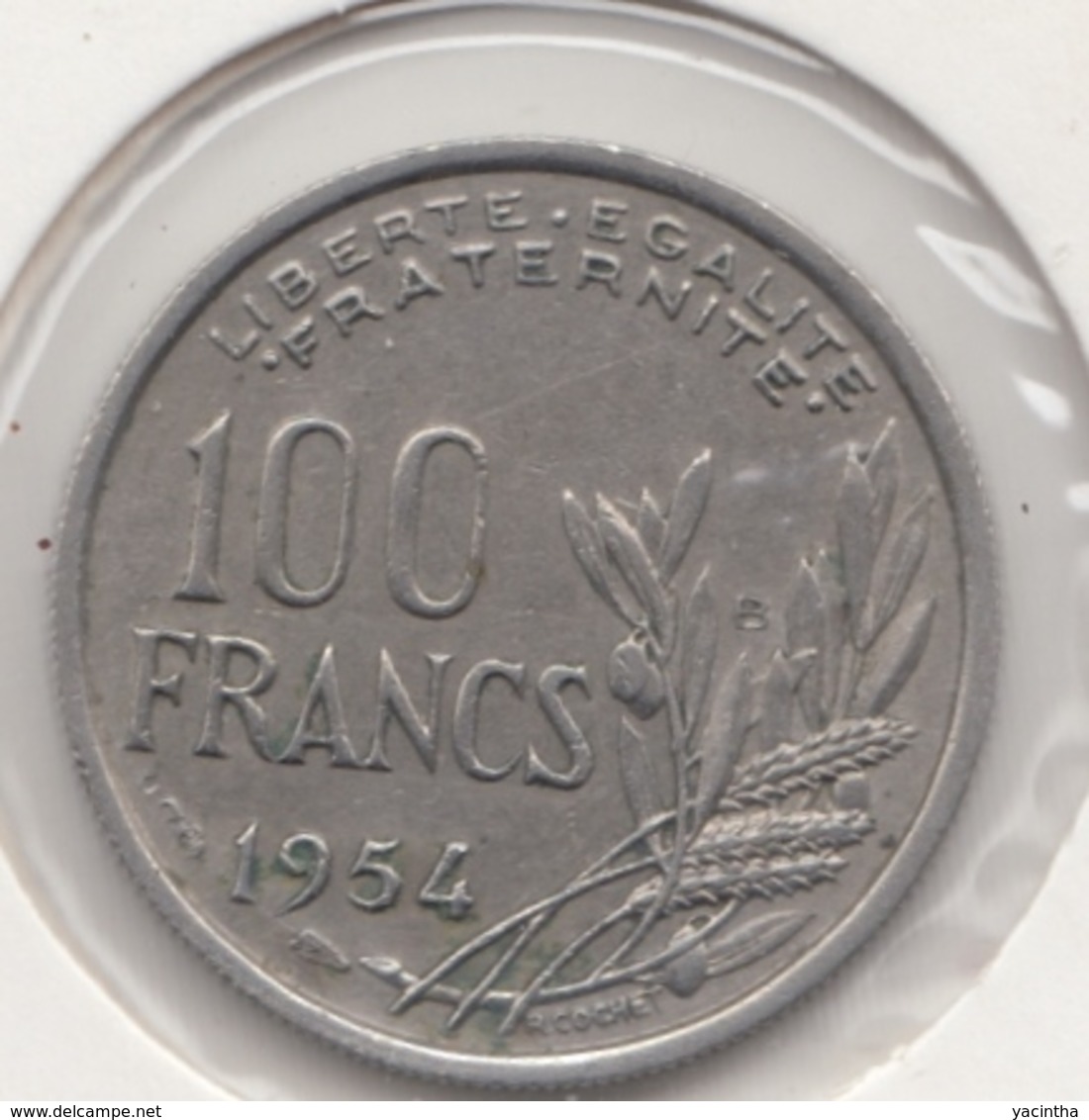 @Y@   Frankrijk   100  Franc  1954   (4724 ) - Sonstige & Ohne Zuordnung