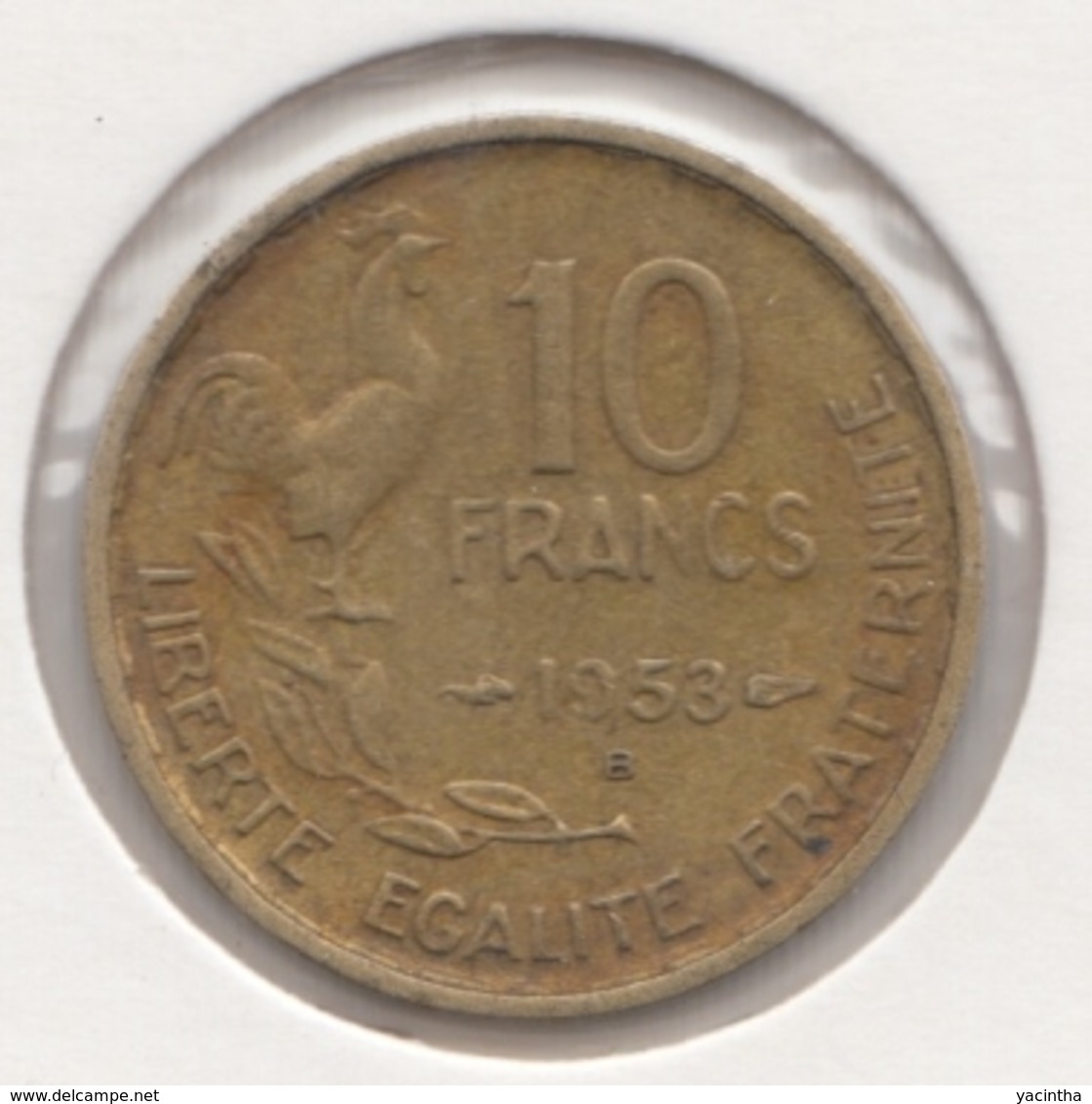 @Y@   Frankrijk   10  Centimes  1953   (4728 ) - Sonstige & Ohne Zuordnung