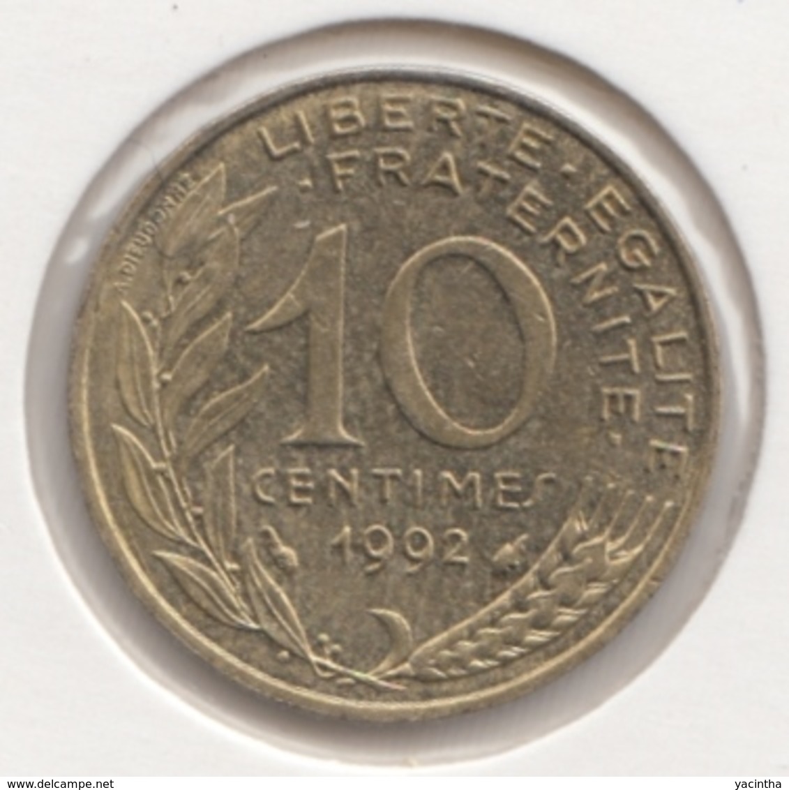 @Y@   Frankrijk   10  Centimes 1992   (4729 ) - Sonstige & Ohne Zuordnung