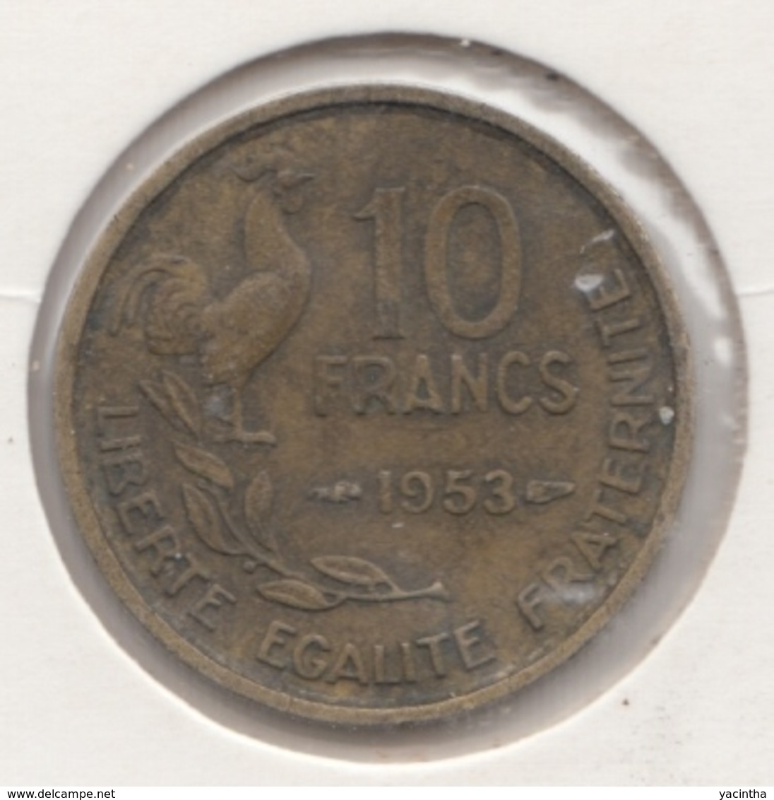 @Y@   Frankrijk   10  Centimes  1953   (4731 ) - Sonstige & Ohne Zuordnung