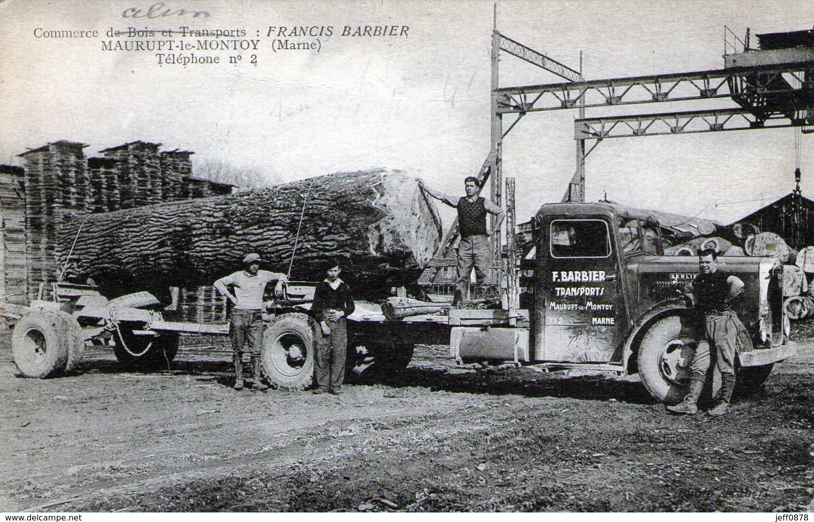 51 - MARNE - MAURUPT LE MONTOY - Transports - Francis BARBIER - Très Bon état - Autres & Non Classés