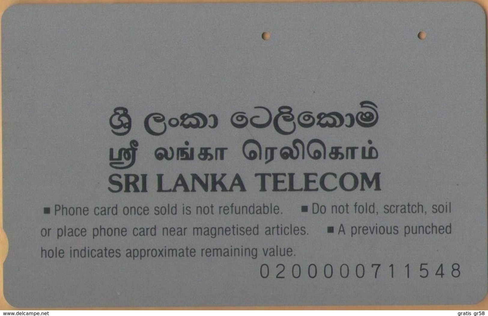 Sri Lanka (Ceylon) - LK-SLT-ANR-0007A, Anritsu, Telecom Building, Rs.500, Used - Sri Lanka (Ceilán)