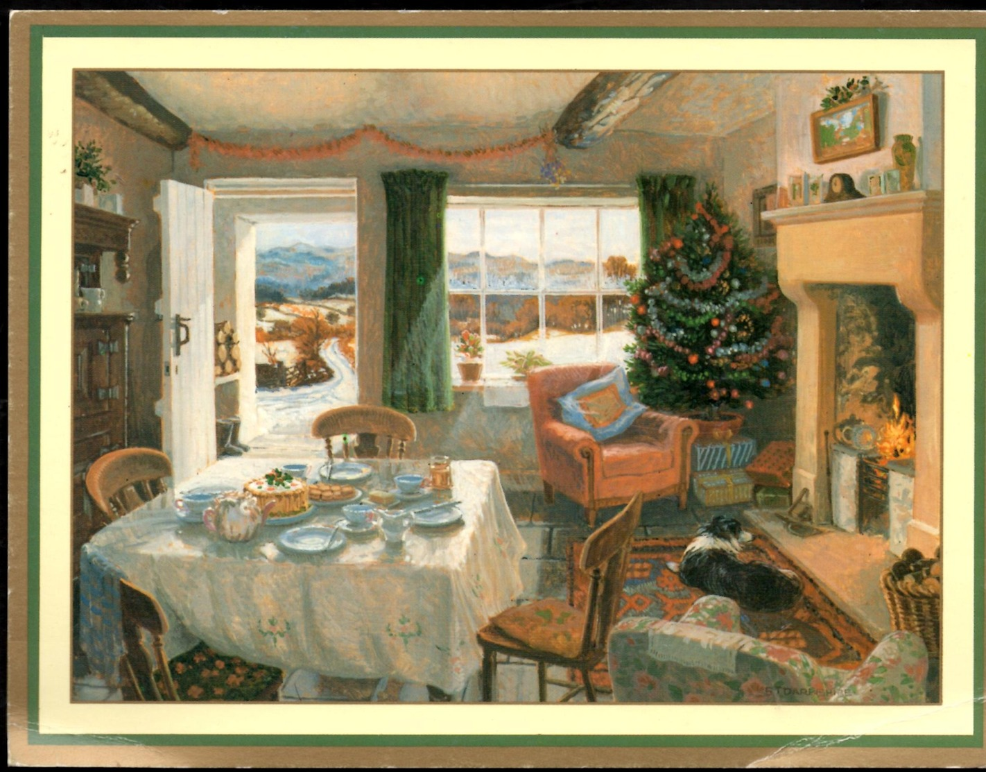 Stephen J; DARBISHIRE  ** NEARLY TEA-TIME ** CP Ecrite En 1994 Mais TBE - Peintures & Tableaux