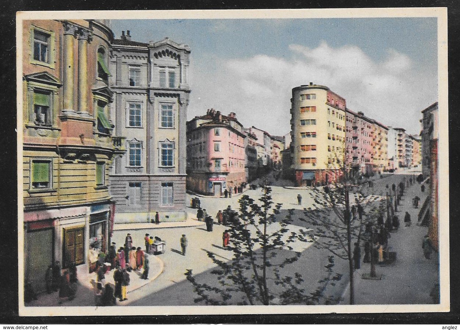 ITALY - TRIESTE - VIALE SIDNEY SONNINO - COLOUR VIEW C.1940's - UNPOSTED - Trieste (Triest)
