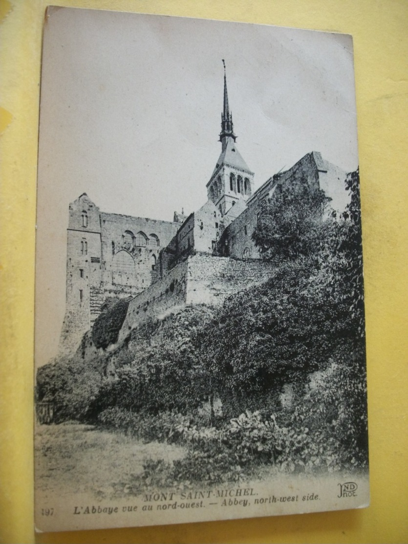 L12 8446 - CPA - 50 MONT SAINT MICHEL. L'ABBAYE VUE DU NORD OUEST. ABBEY. NORTH WEST SIDE - Le Mont Saint Michel