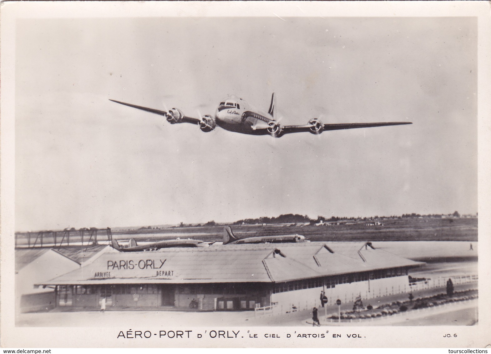 CPSM AVION LE CIEL D'ARTOIS EN VOL - AEROPORT ORLY - Air Afrique DC 4 Vers 1952 - 1946-....: Ere Moderne