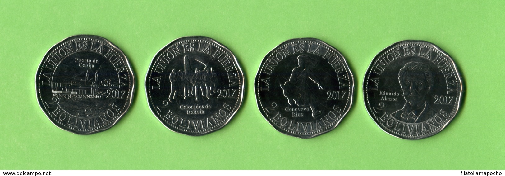 BOLIVIA MONEDAS - 2017: "SERIE REIVINDICACIÓN MARÍTIMA”. - Bolivië