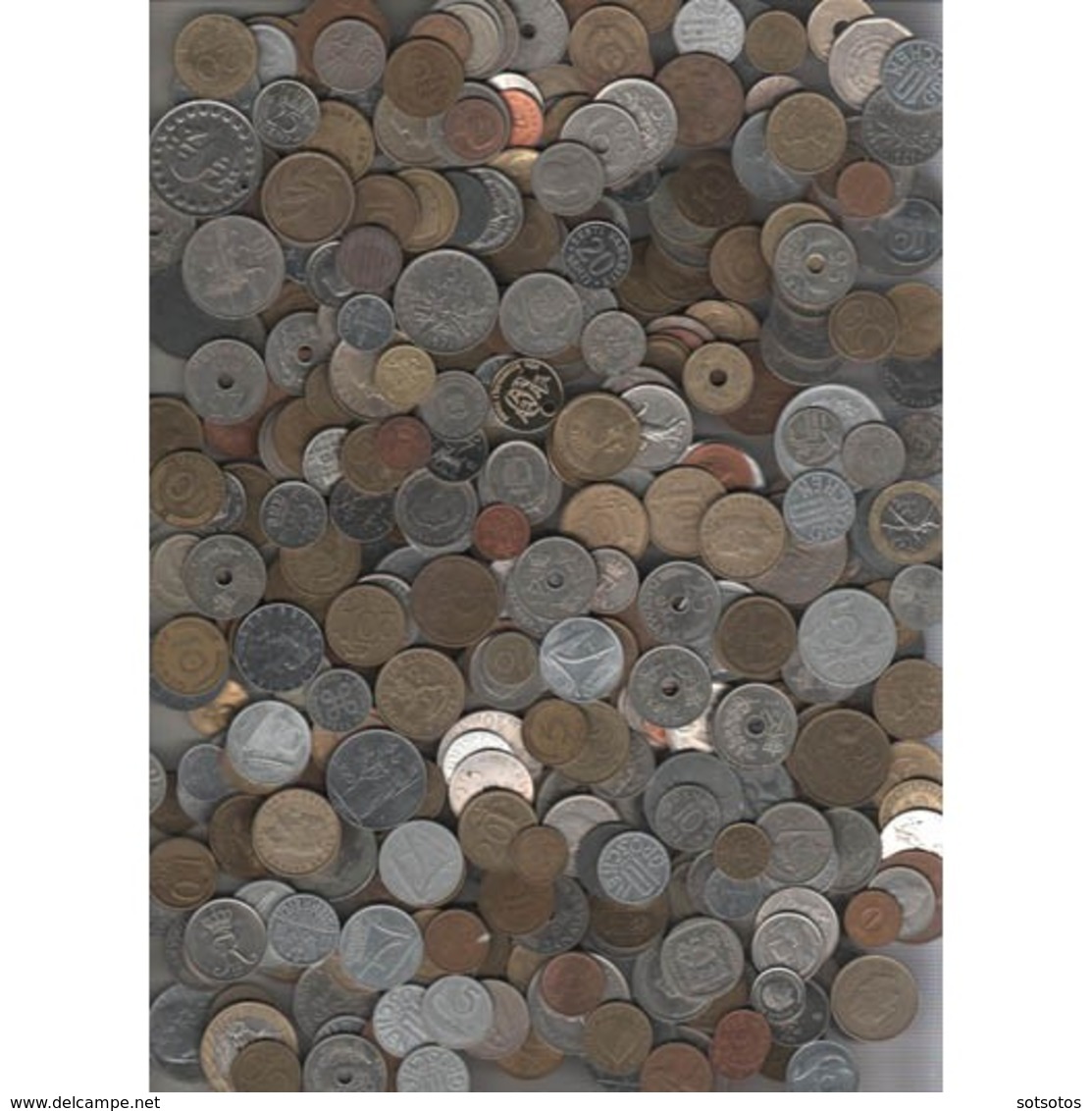 1 Kg Of Coins From All Around The World, Many Good Values, Great Diversity, EVALUATION HIGH VALUE COLLECTION - Kilowaar - Munten