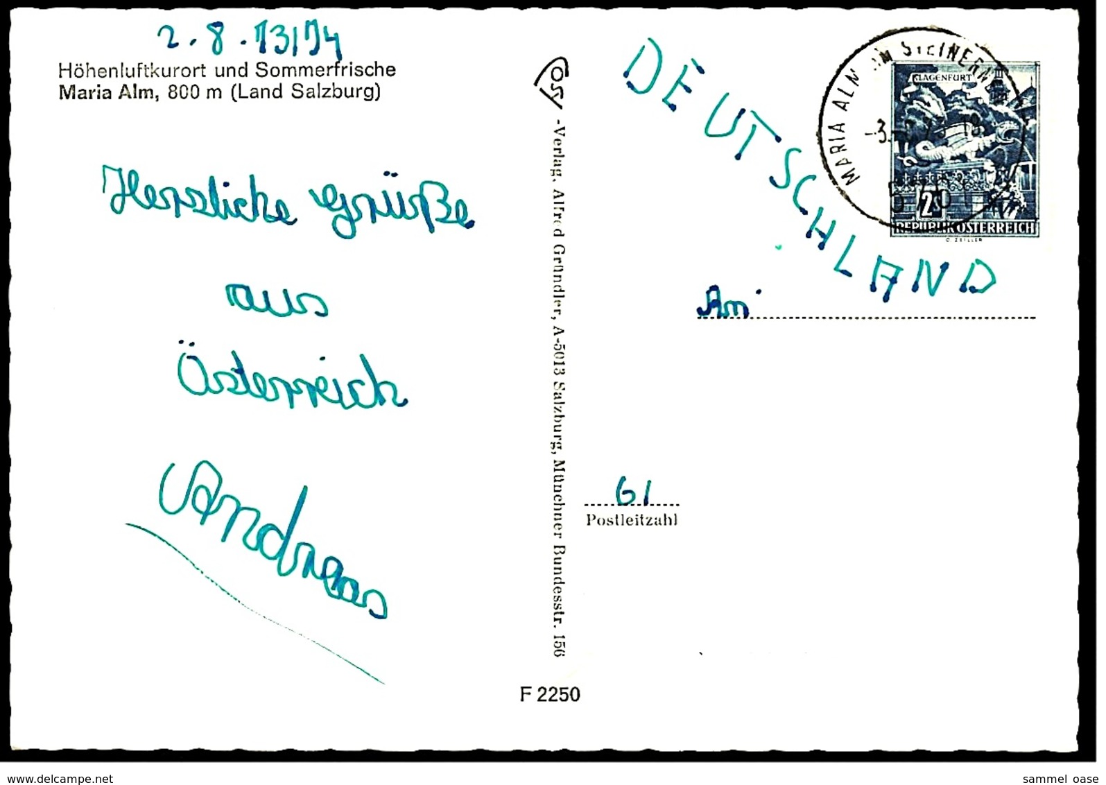 Maria Alm  -  Ansichtskarte Ca.1973  ( 9600 ) - Maria Alm