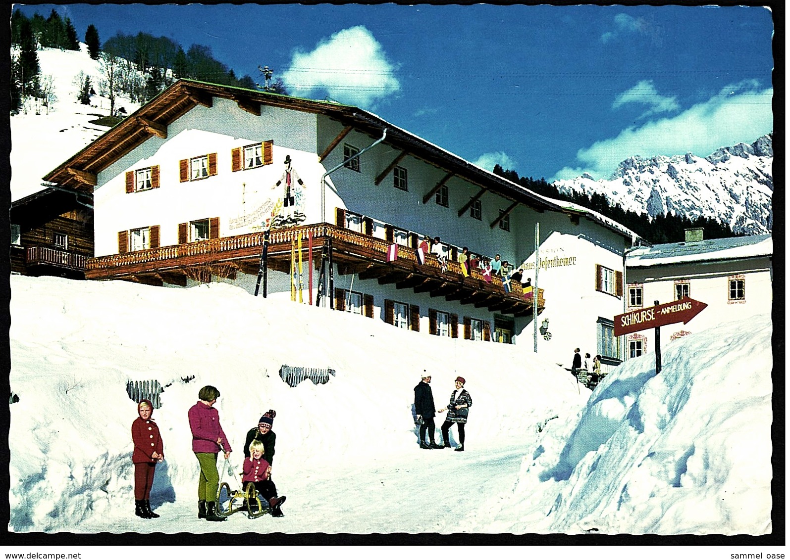 Haus Pesentheiner  -  Dienten Am Hochkönig  -  Ansichtskarte Ca.1970   (9607) - Dienten