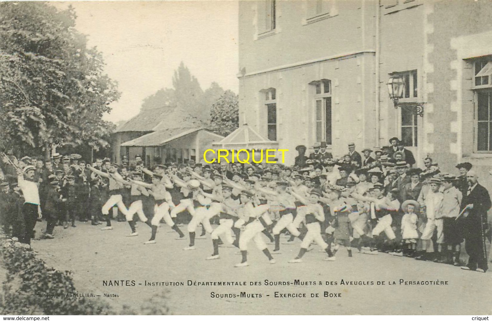 Nantes, La Persagotière, Institution Pour Sourds-muets-aveugles, Exercice De Boxe, Belle Carte Pas Courante - Nantes