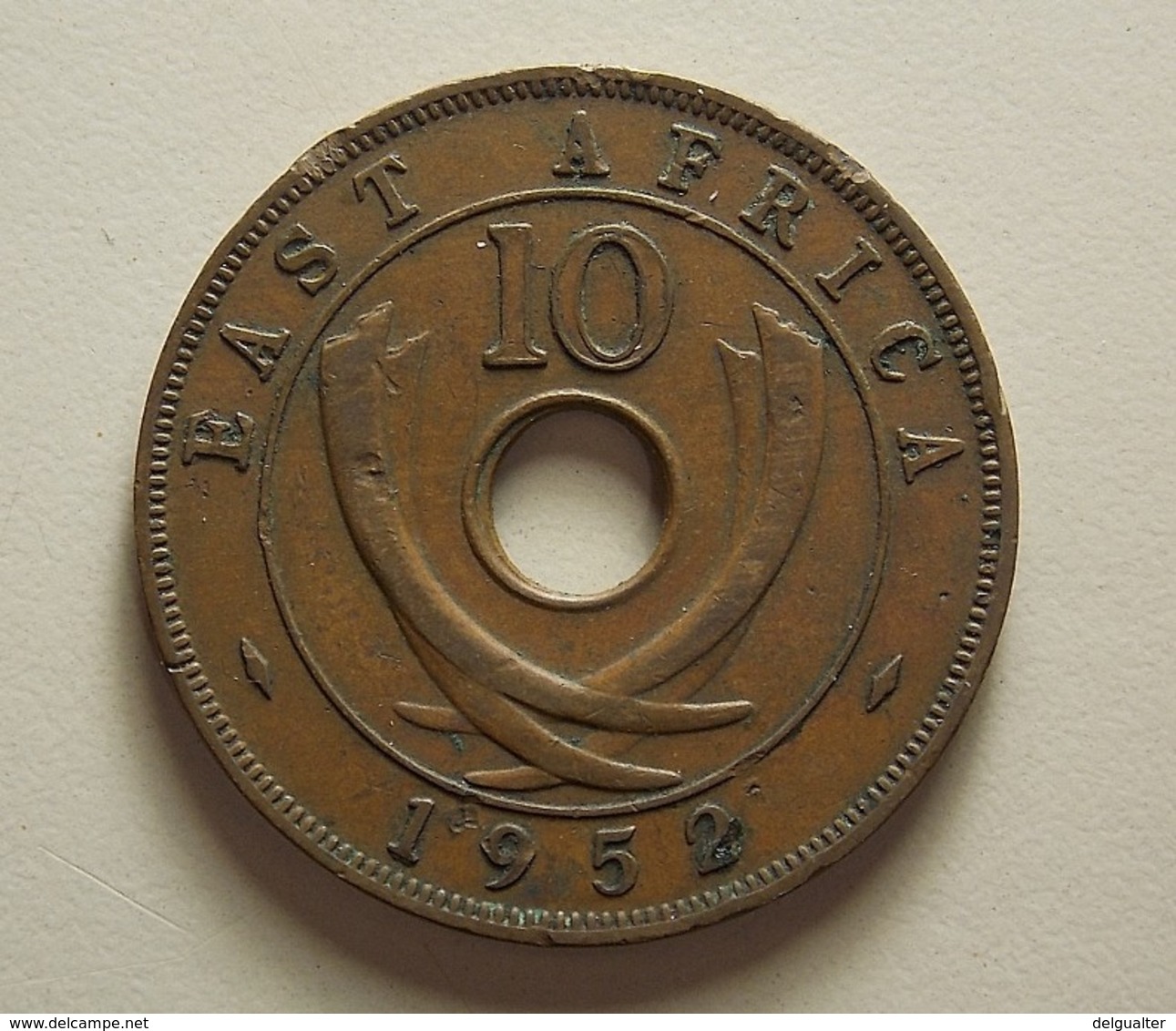 East Africa 10 Cents 1952 H - British Colony