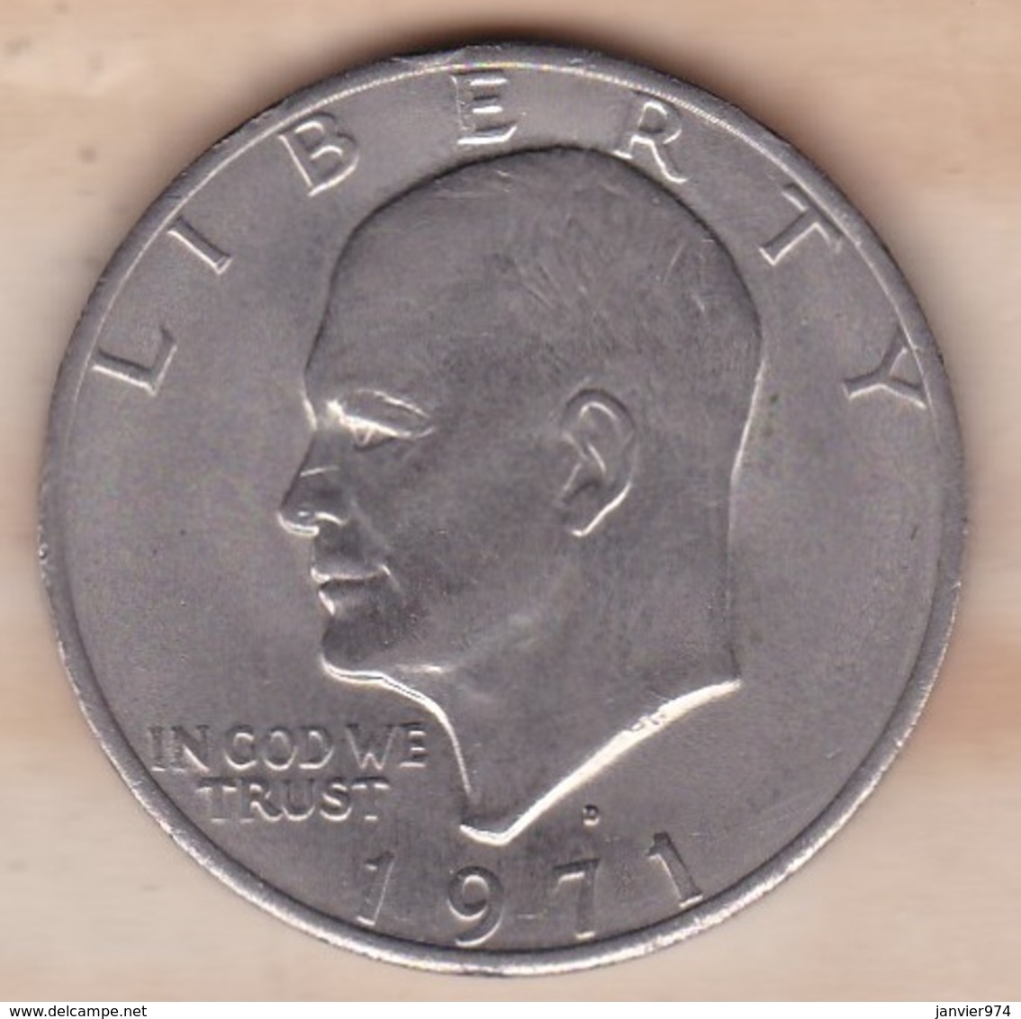 Etats Unis .1 Dollar 1971 D Denver. Eisenhower - 1971-1978: Eisenhower