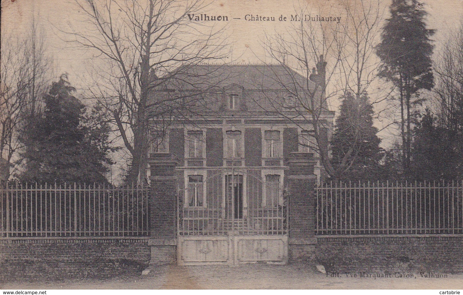 62 VALHUON - Château De M. Duliautay - 1917 - Autres & Non Classés