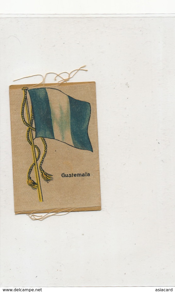 Silk Flag Size 5 By 7 Cms . Advert For Siboney Cigars Cuba . Circa 1910 - Guatemala