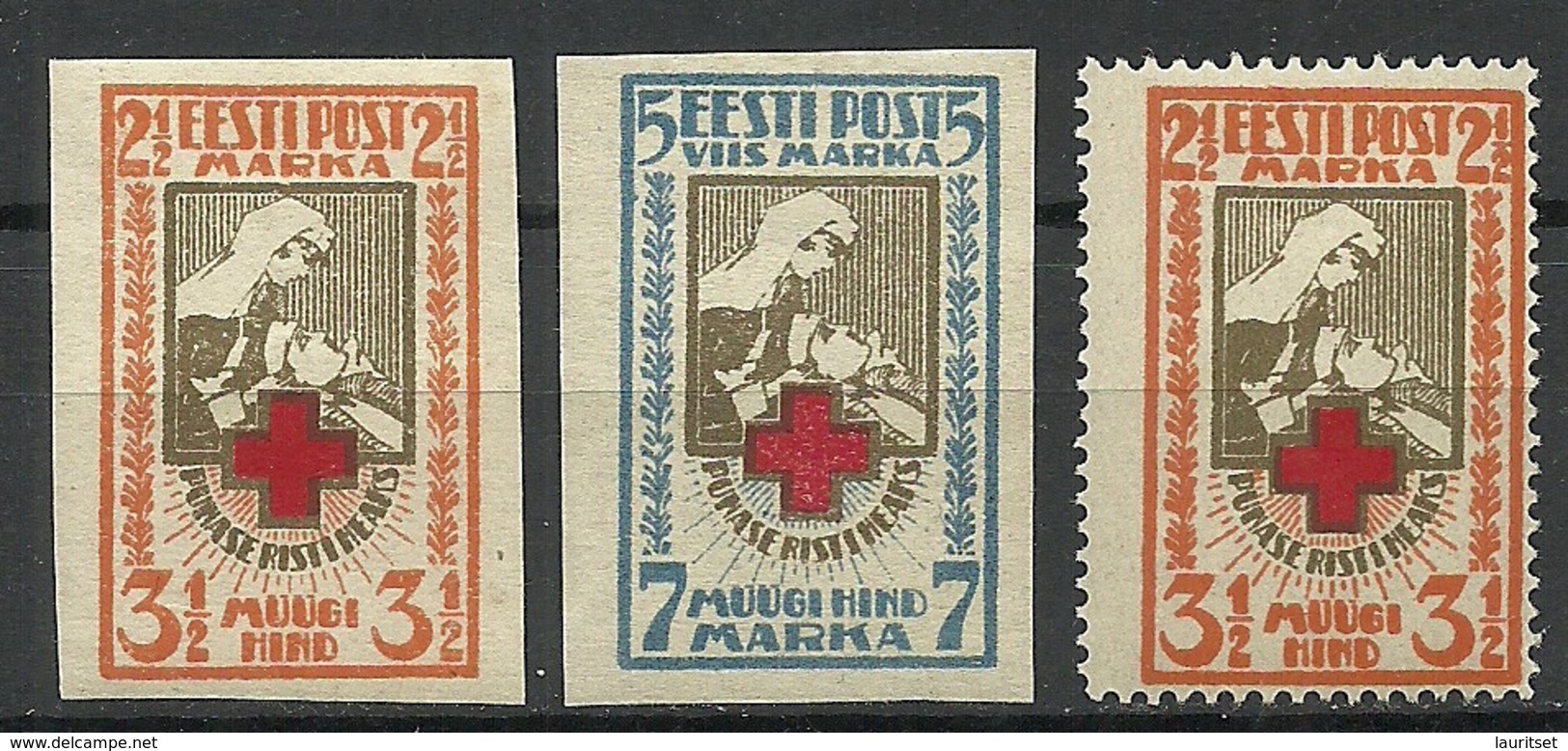 Estland Estonia 1921/22 Michel 29 - 30 B & 29 A * - Estonie