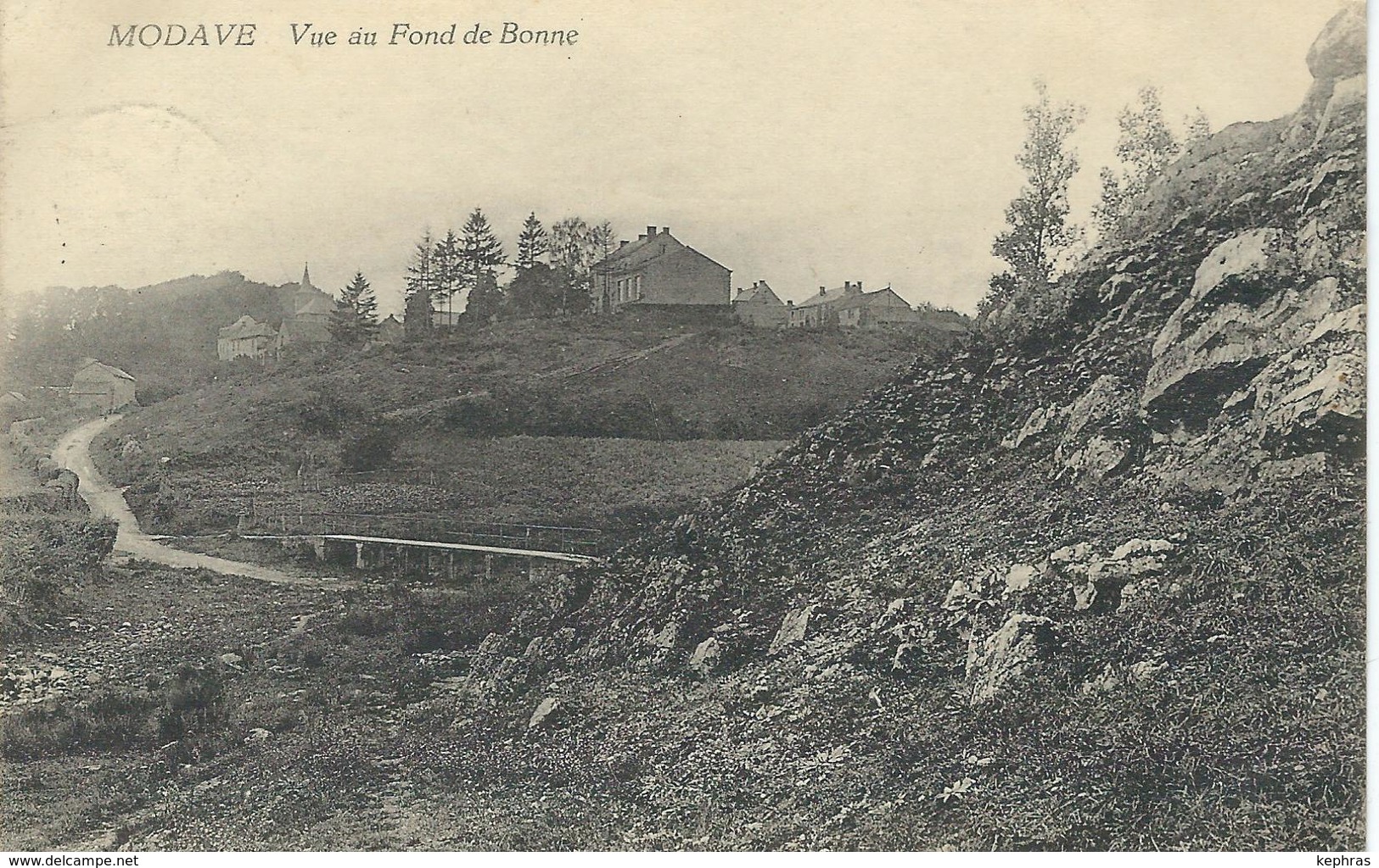 MODAVE : Vue Du Fond De Bonne - RARE CPA - Courrier De 1925 - Modave