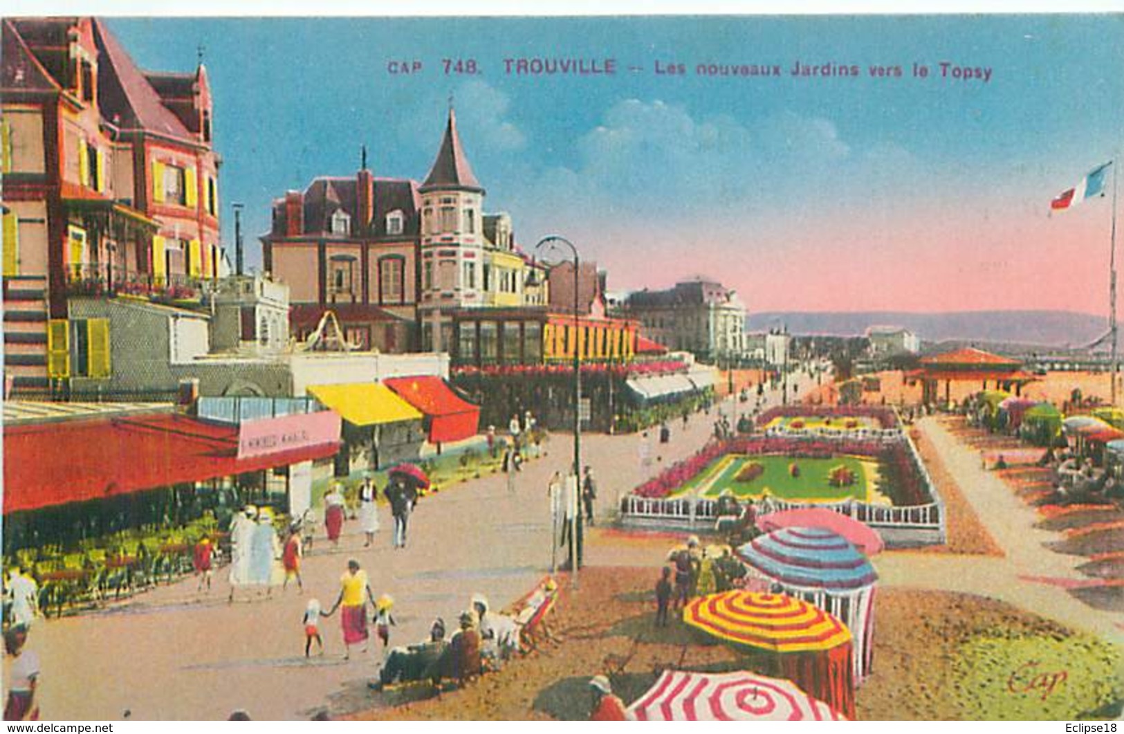 14 Trouville - Les Nouveaux Jardins Vers Le Topsy   R 1200 - Trouville